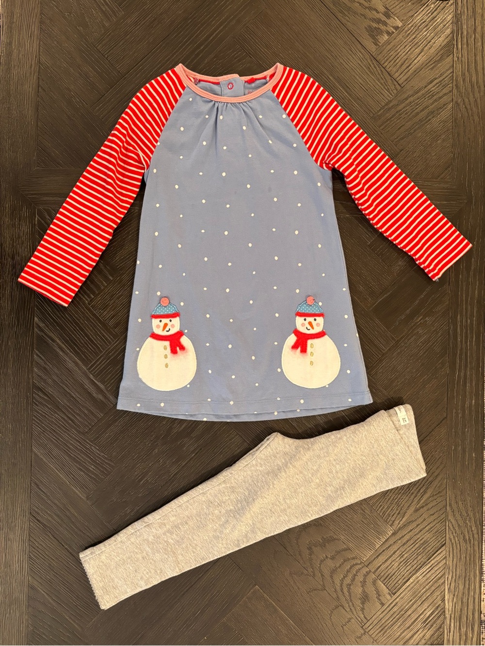 Baby Boden Snowman Appliqué Playset